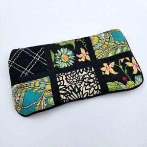 Vera Bradley Peacock Spectator Wallet Cosmetic Case Clutch Purse